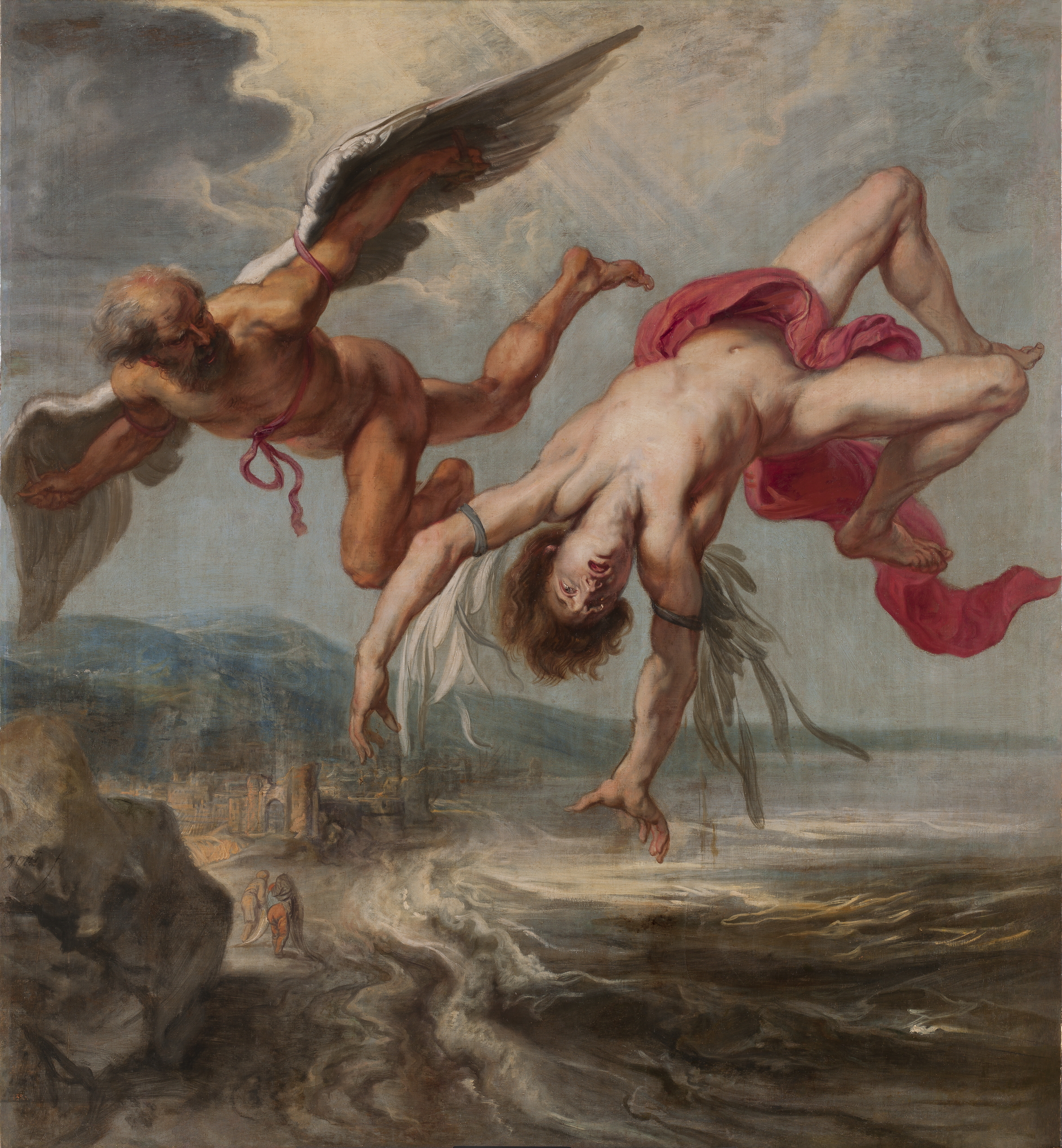 Gowy's painting of the fall of Icarus