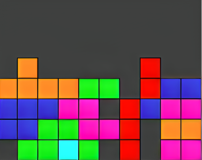 Tetris game board